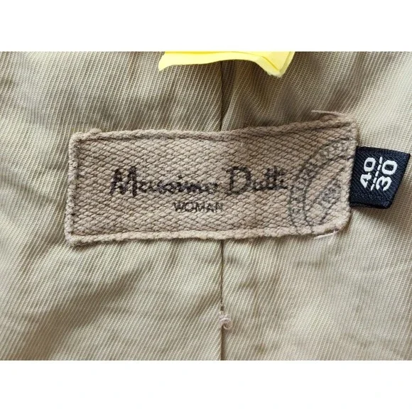 Massimo Dutti Womens Velour Jacket S Cream Military Long Sleeve Collared Lined - Picture 6 of 16